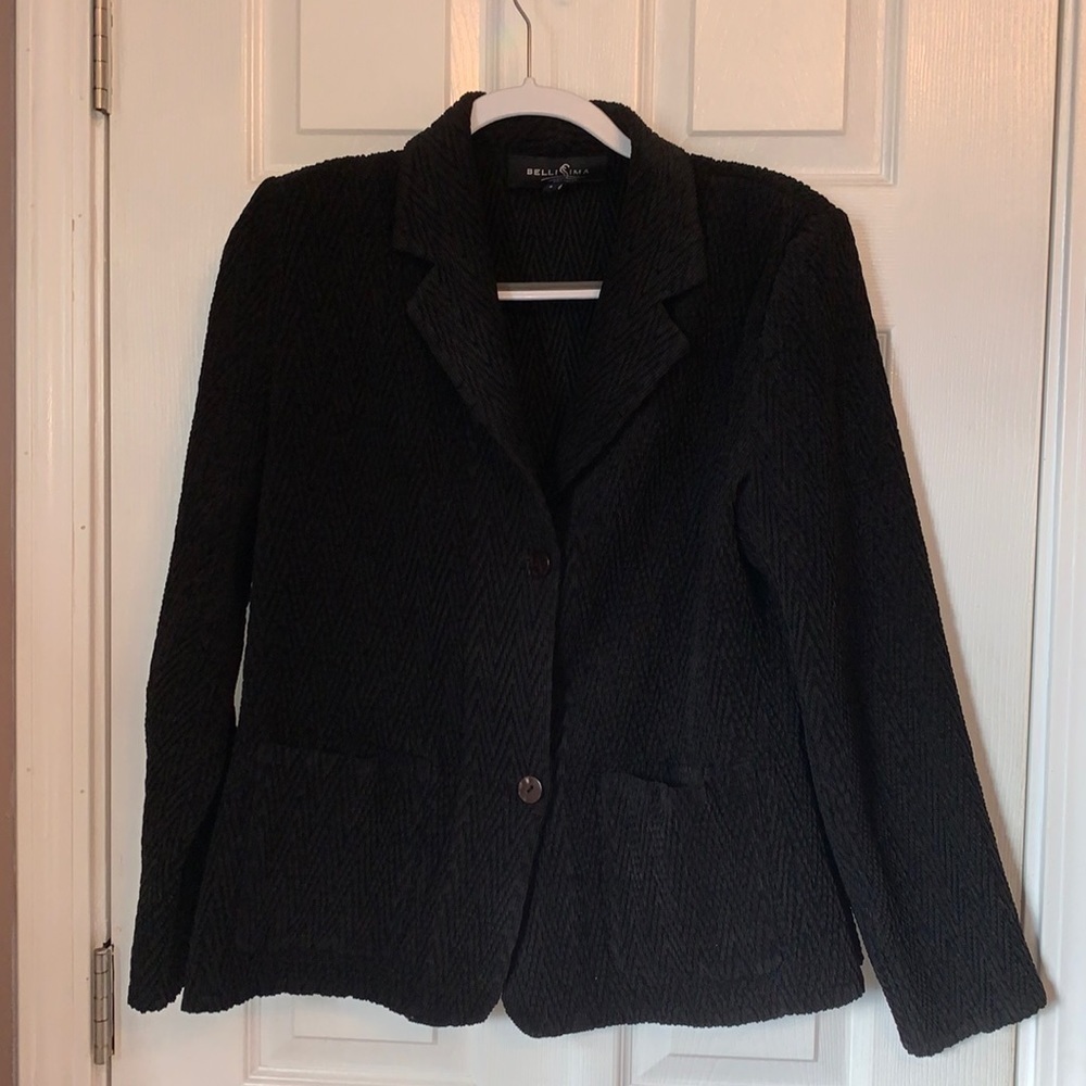 Bellamy Black Textured Blazer Jacket